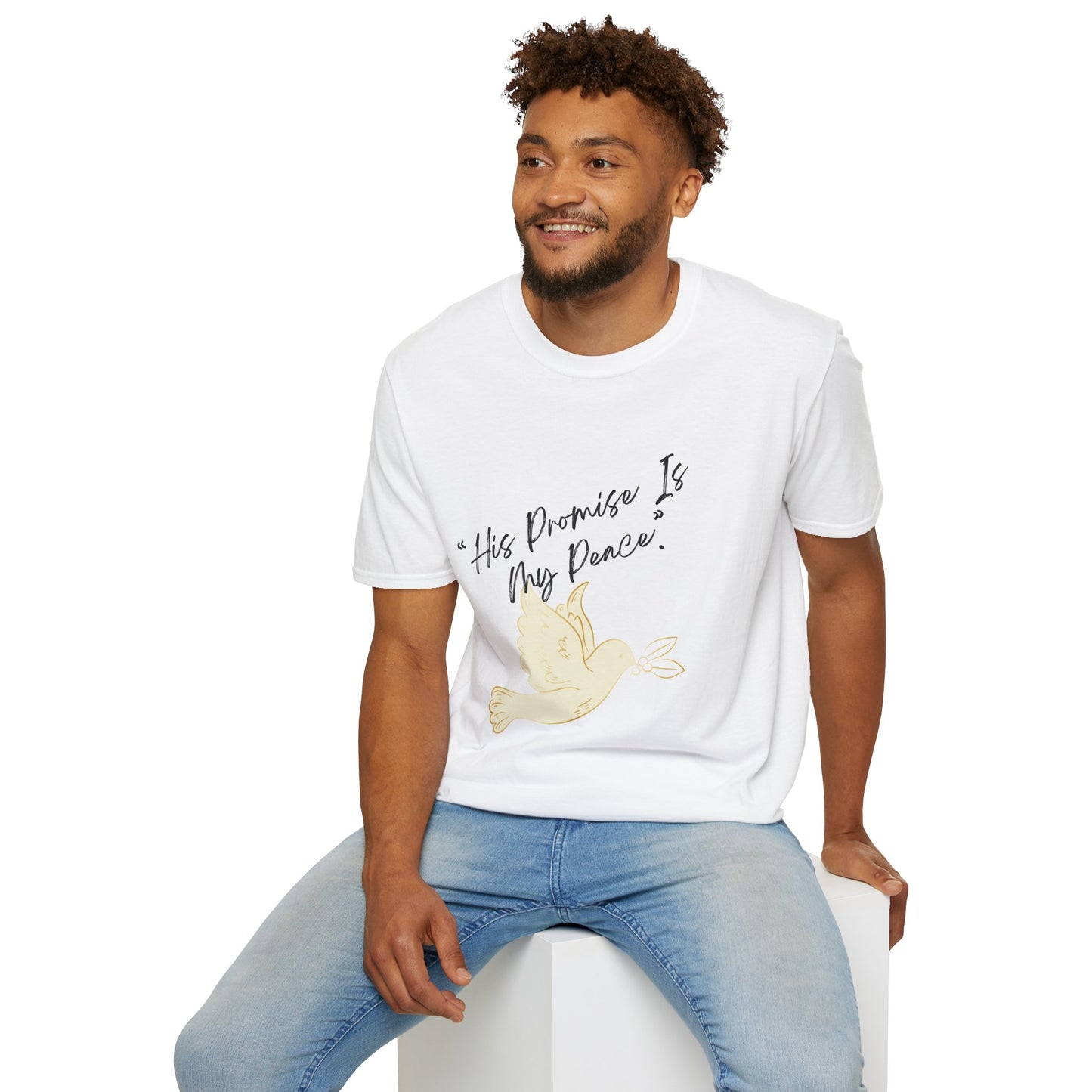 Inspirational Quote T-Shirt for Peace Seekers, Spiritual Gifts, Unisex Fashion Tee, Mindfulness Apparel, Faith-Based Wear