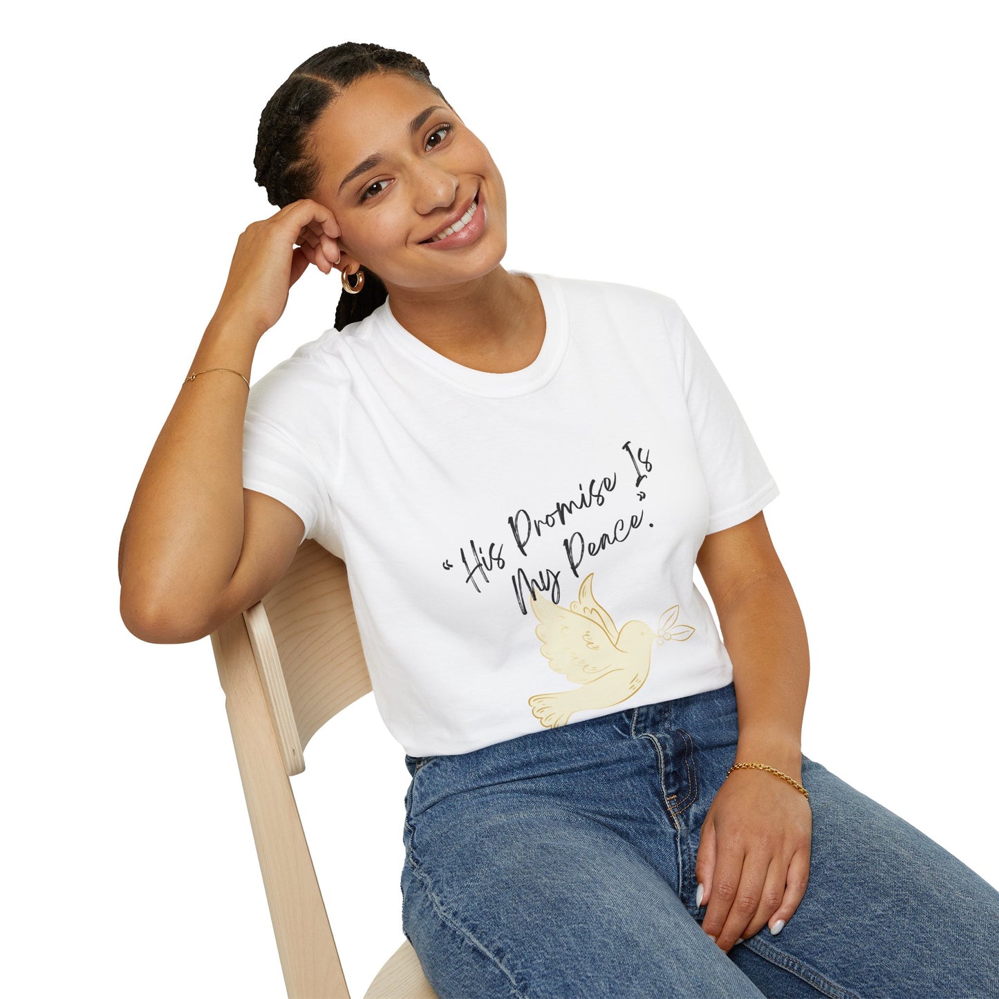 Inspirational Quote T-Shirt for Peace Seekers, Spiritual Gifts, Unisex Fashion Tee, Mindfulness Apparel, Faith-Based Wear