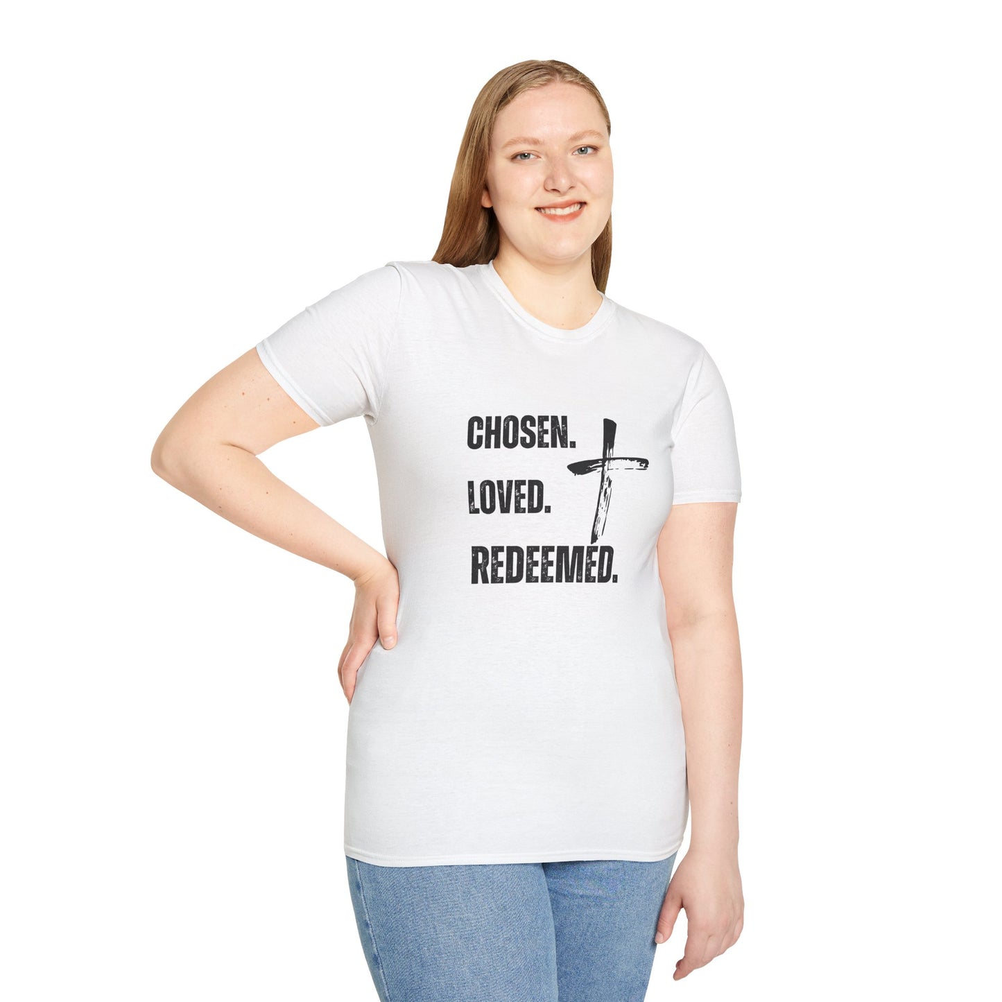 Faith-Inspired Unisex Softstyle T-Shirt - Chosen, Loved, Redeemed - Inspirational Gift, Christian Apparel, Casual Wear, Everyday [...]