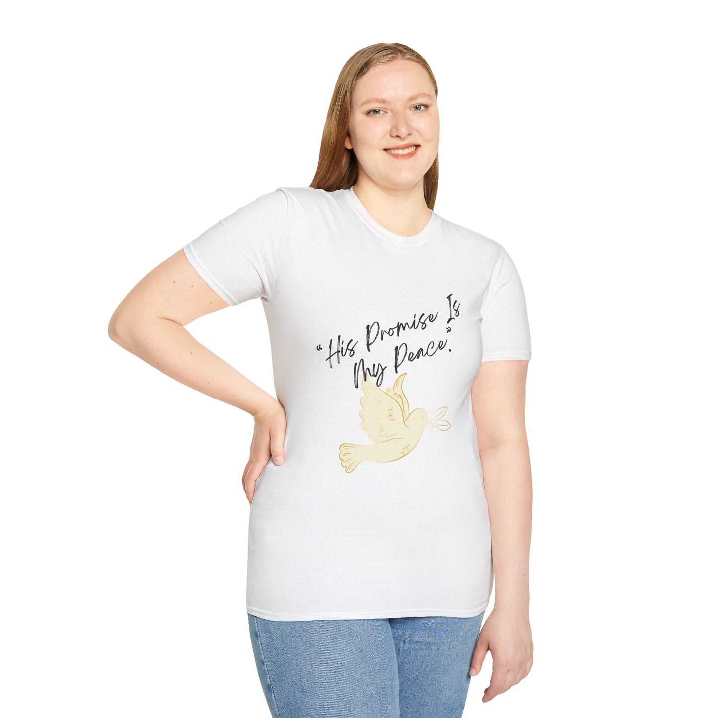 Inspirational Quote T-Shirt for Peace Seekers, Spiritual Gifts, Unisex Fashion Tee, Mindfulness Apparel, Faith-Based Wear