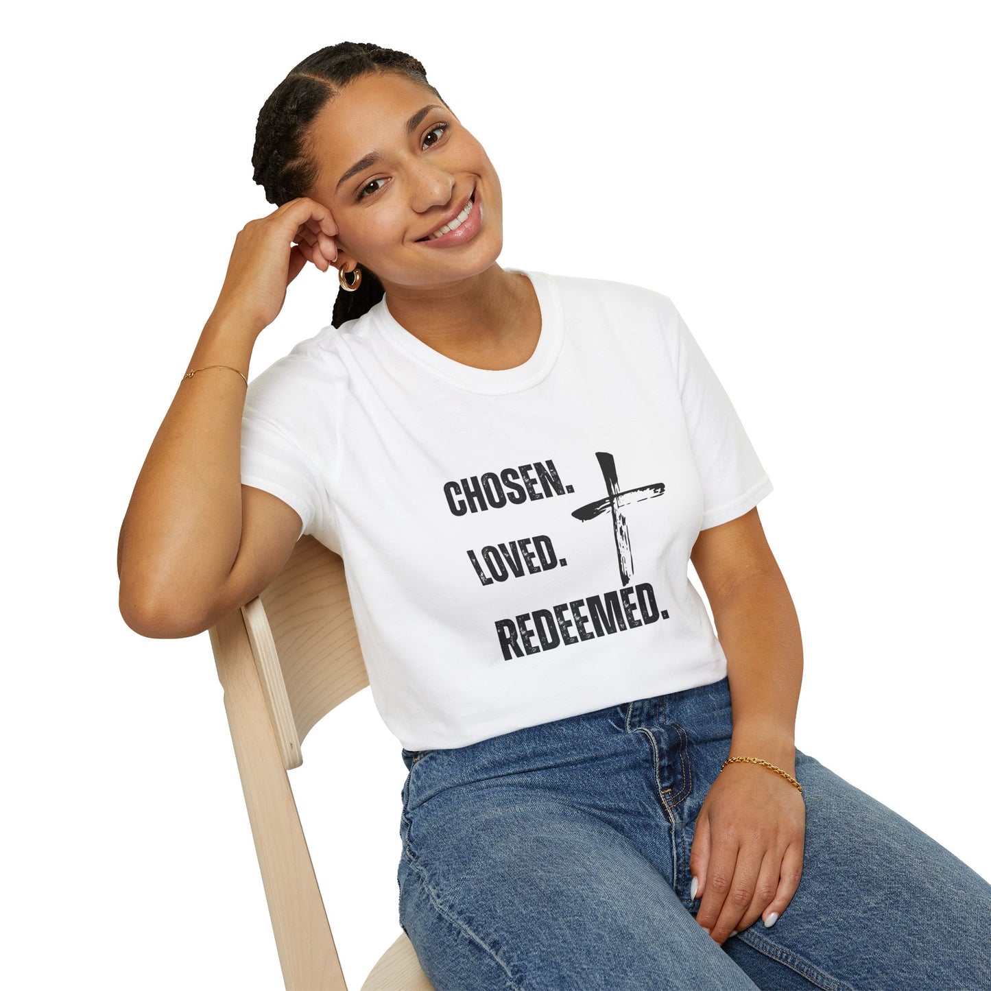 Faith-Inspired Unisex Softstyle T-Shirt - Chosen, Loved, Redeemed - Inspirational Gift, Christian Apparel, Casual Wear, Everyday [...]